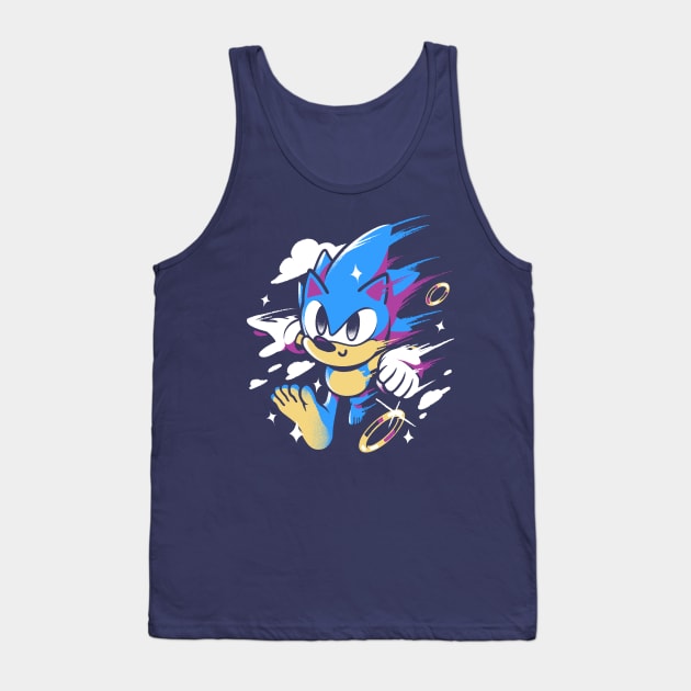 Barefoot Hedgehog Tank Top by Ilustrata